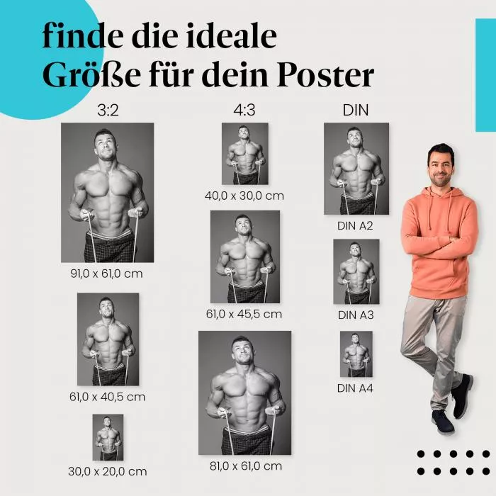 Krafttraining: Fitnessband & Muskeln | Postereck 0811